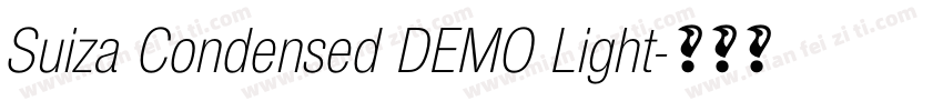 Suiza Condensed DEMO Light字体转换